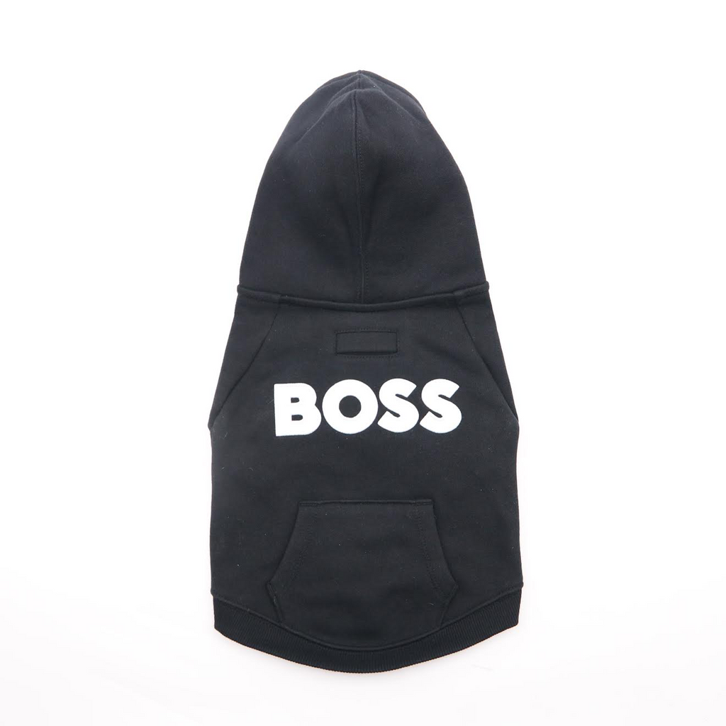 BOSS Dog Hoodie with Applique Logo