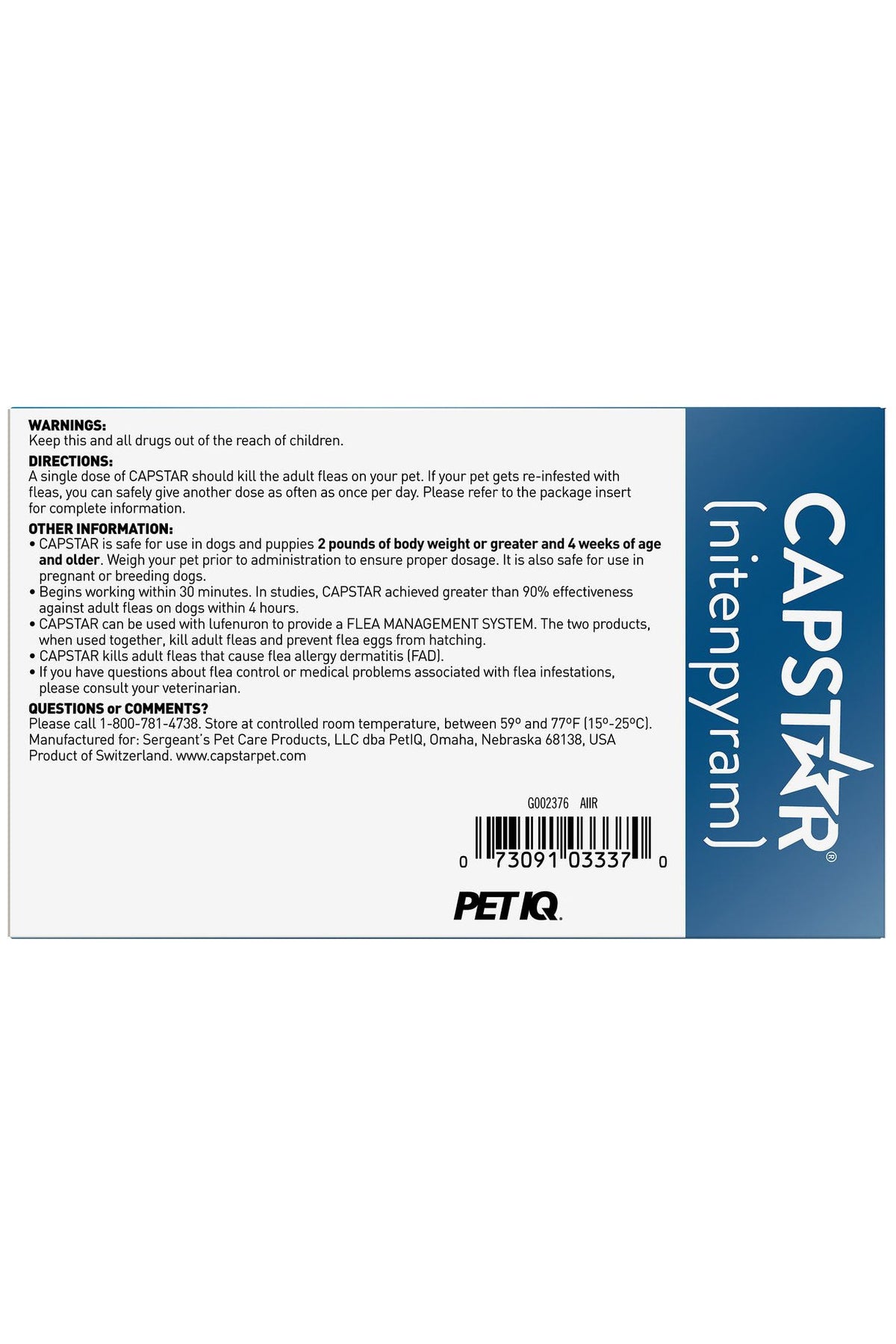 Capstar Flea Tablets for Dogs