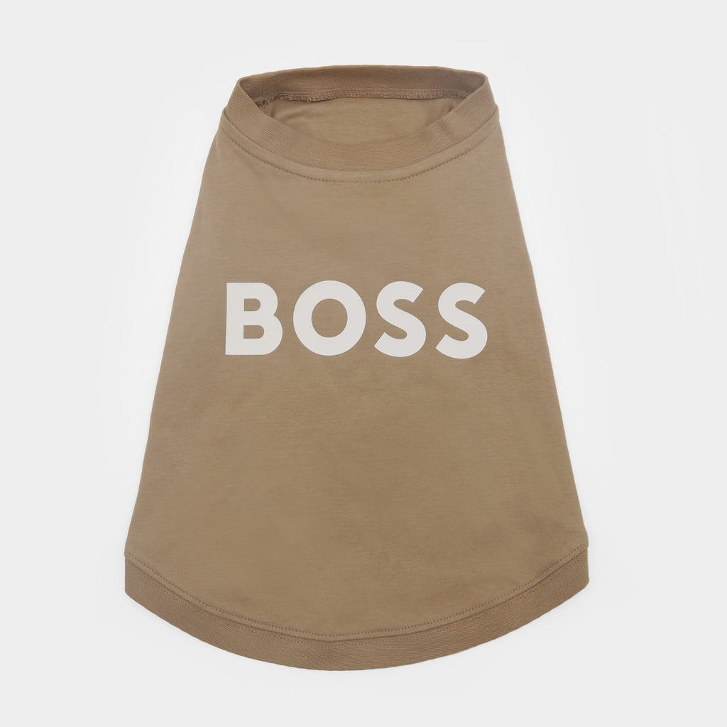 BOSS Dog Graphic Tee — Mercerised Cotton Dog T-Shirt