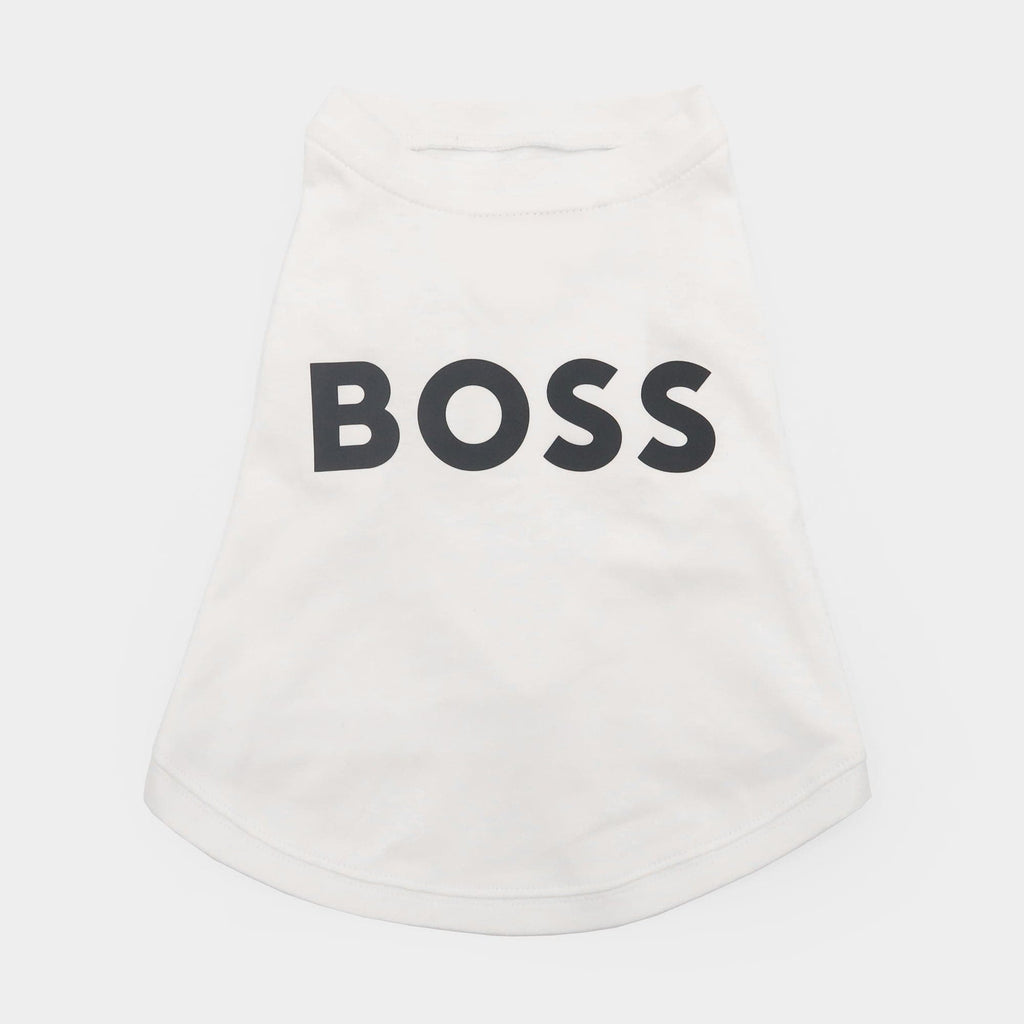 BOSS Dog Graphic Tee — Mercerised Cotton Dog T-Shirt