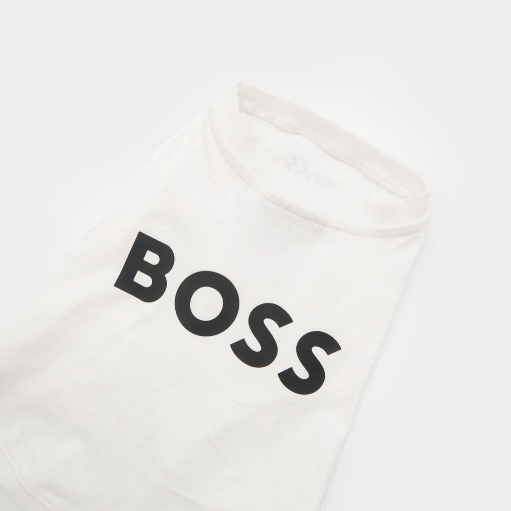 BOSS Dog Graphic Tee — Mercerised Cotton Dog T-Shirt