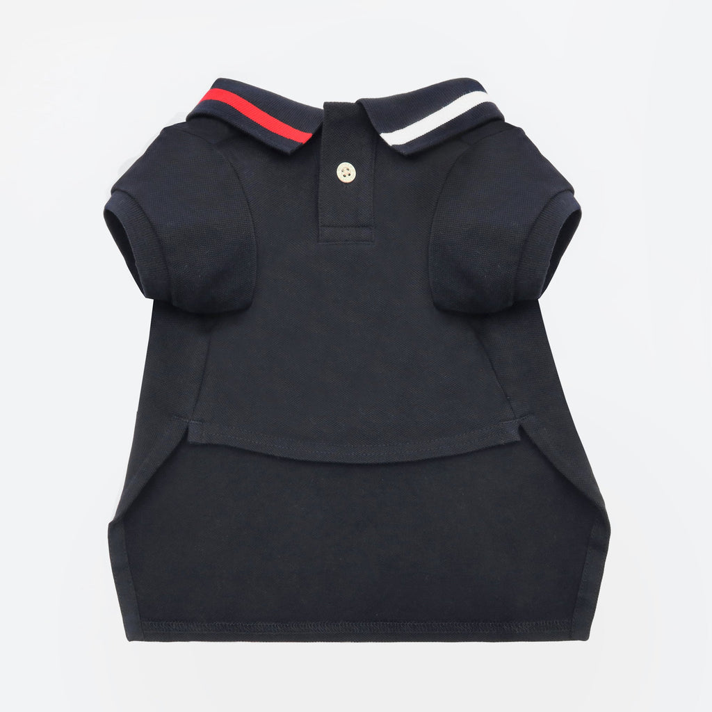 Tommy Hilfiger Flag Collar & Cuffs Dog Polo | Designer Dog Polo