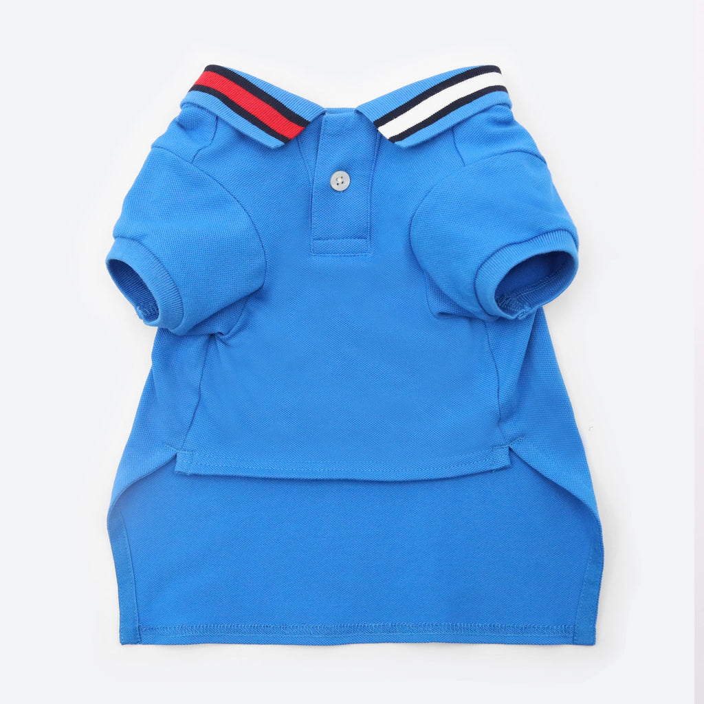 Tommy Hilfiger Flag Collar & Cuffs Dog Polo | Designer Dog Polo