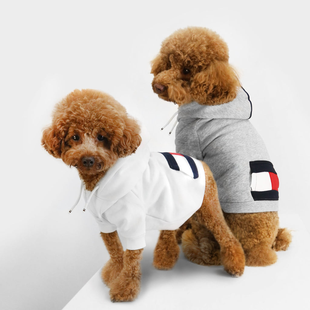 Tommy Hilfiger Signature Stripe Dog Hoodie | Designer Dog Hoodie