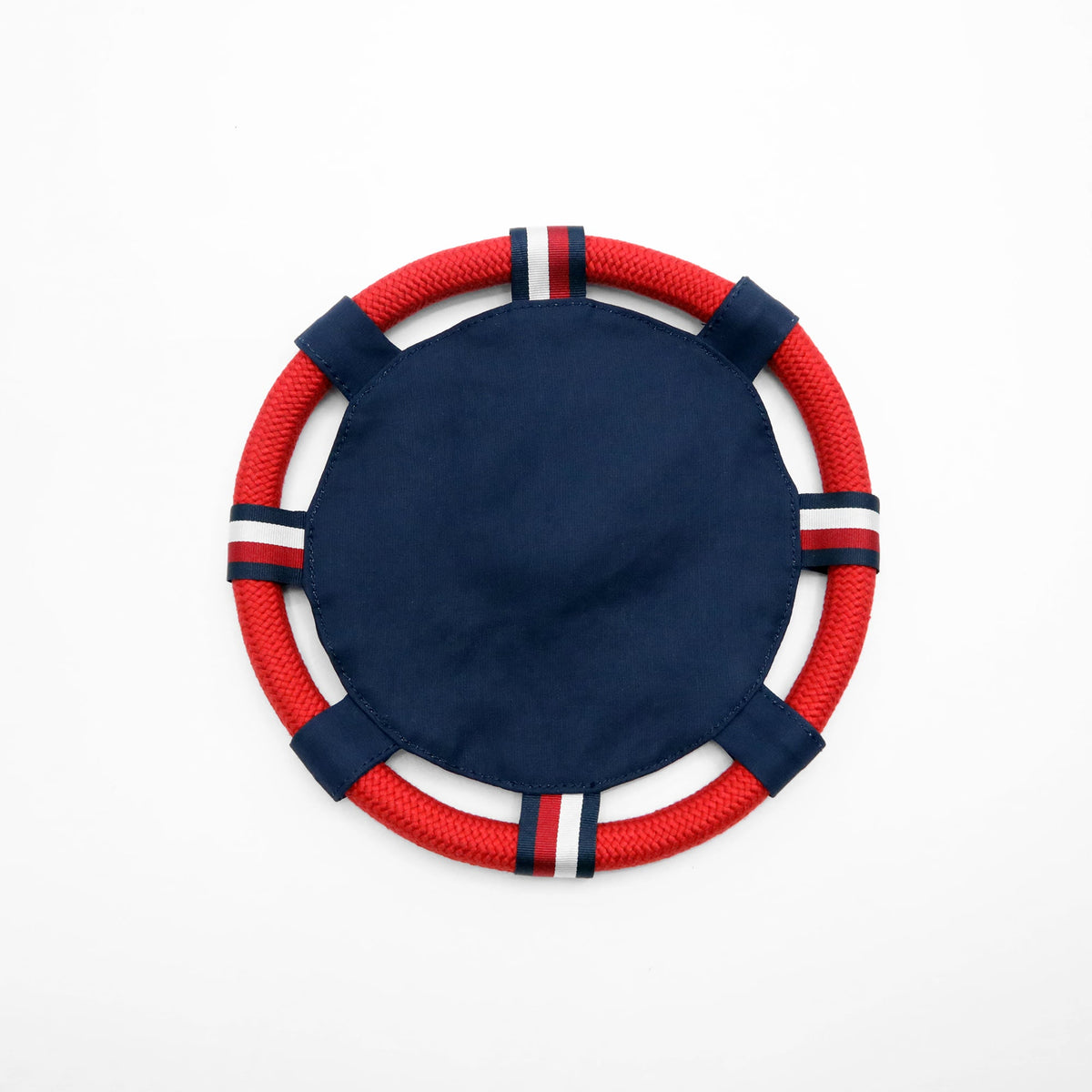 Tommy Hilfiger Dog Squeaky Rope Frisbee | Designer Dog Toy