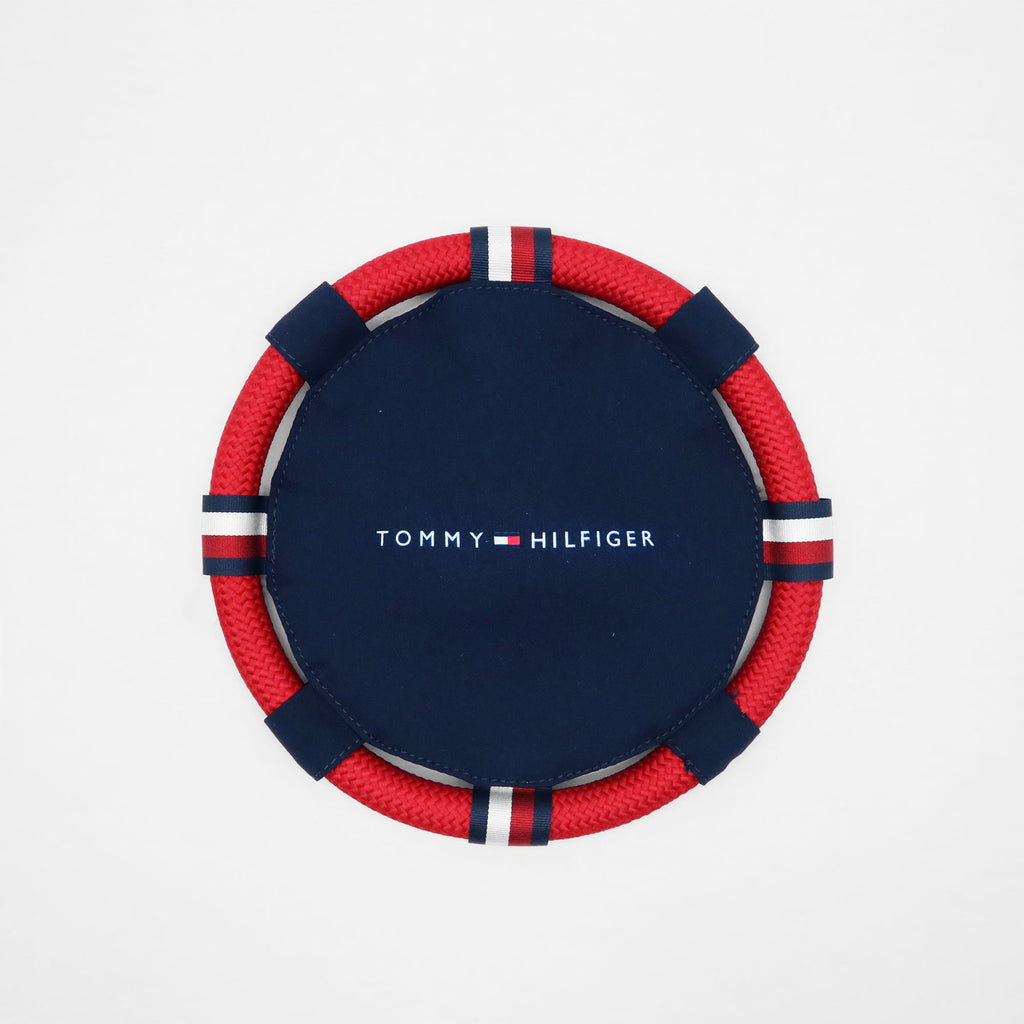 Tommy Hilfiger Dog Squeaky Rope Frisbee | Designer Dog Toy