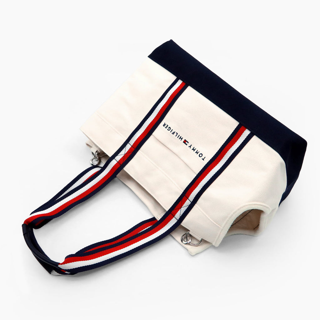 Tommy Hilfiger Canvas Dog Tote Bag | Designer Dog Carrier