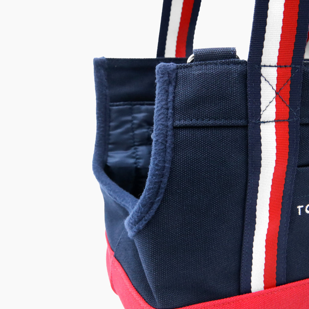 Tommy Hilfiger Canvas Dog Tote Bag | Designer Dog Carrier