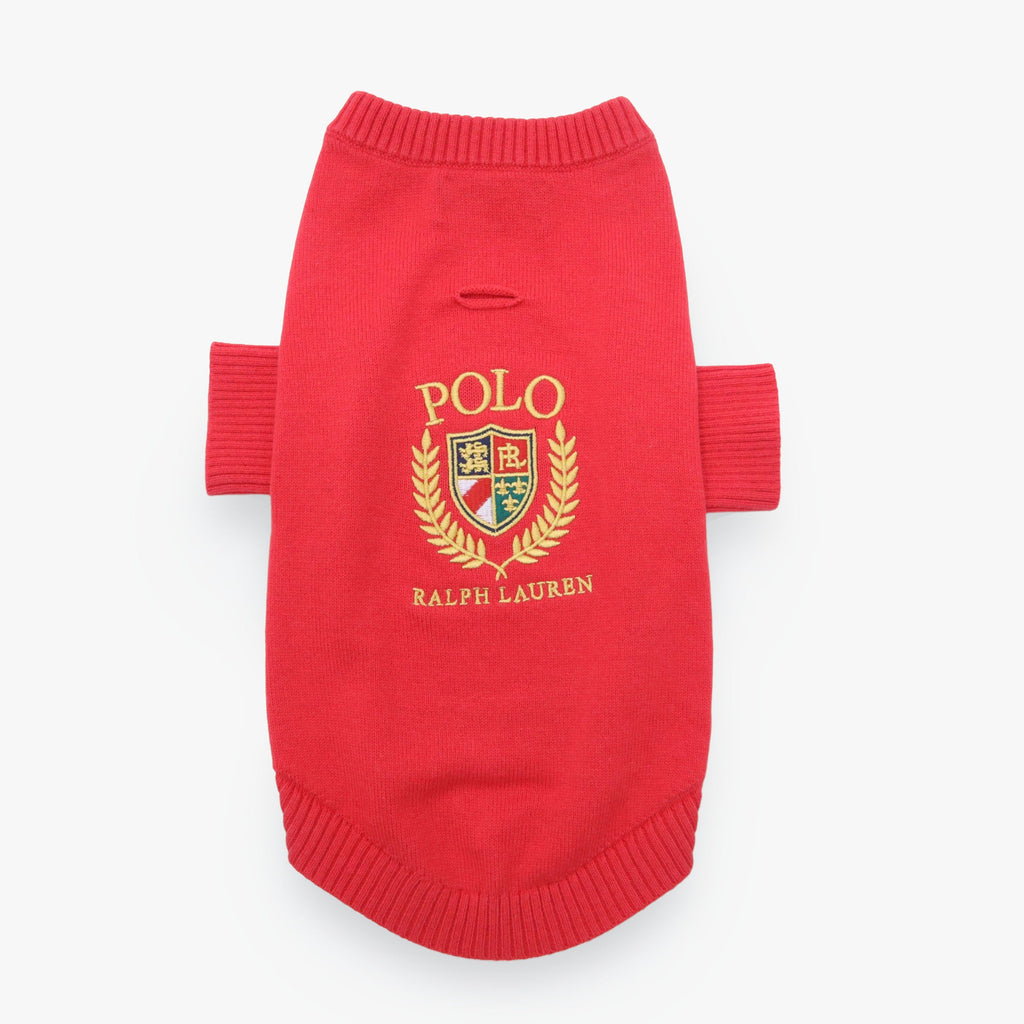 Polo Ralph Lauren Embroidery Polo Dog Cotton Sweater