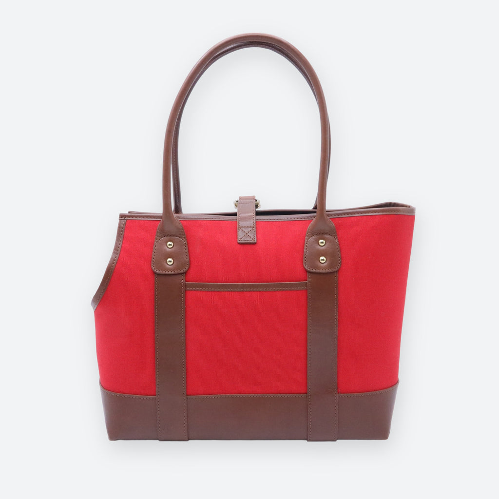 Polo Ralph Lauren Dog Leather and Canvas Tote
