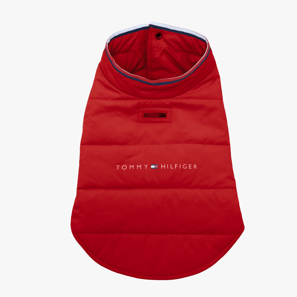 Tommy Hilfiger Dog Logo Print Padded Jacket | Designer Dog Coat