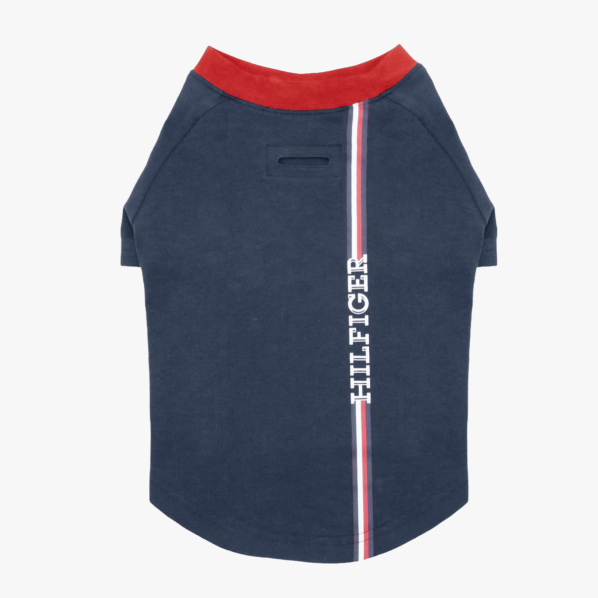 Tommy Hilfiger Dog Stripe Logo Print Tee | Designer Dog T-Shirt