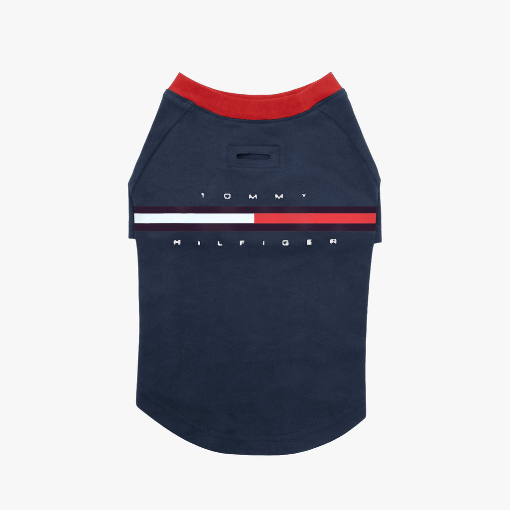 Tommy Hilfiger Dog Classic Logo Print Tee | Designer Dog T-Shirt