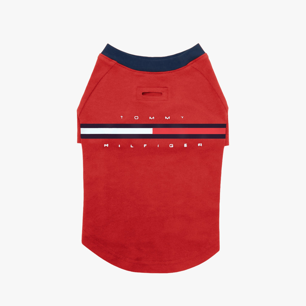 Tommy Hilfiger Dog Classic Logo Print Tee | Designer Dog T-Shirt