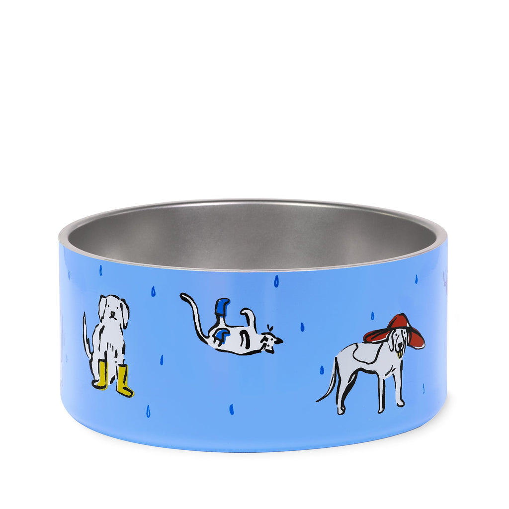 Kate Spade New York Raining Cats and Dogs Pet Bowl