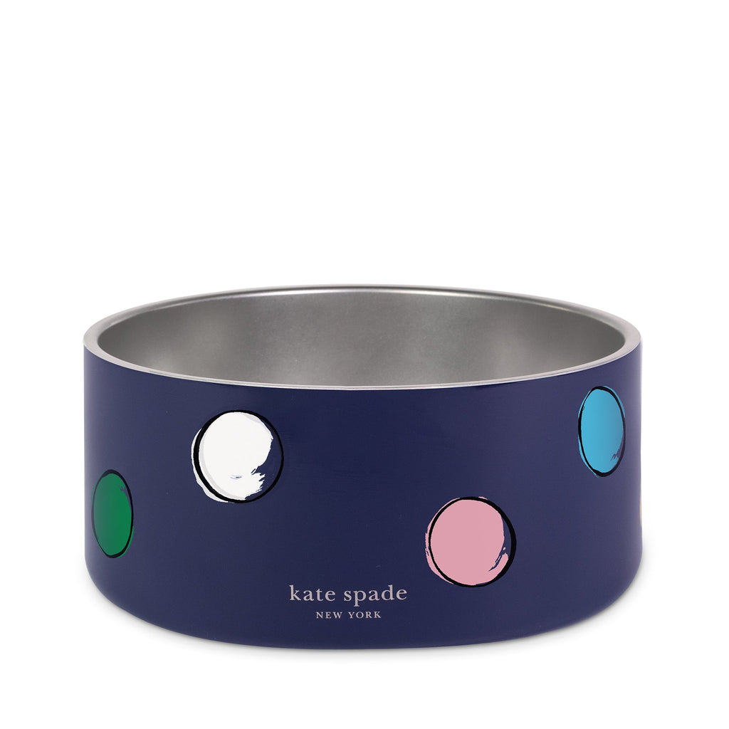 Kate Spade New York Watercolor Dot Pet Bowl