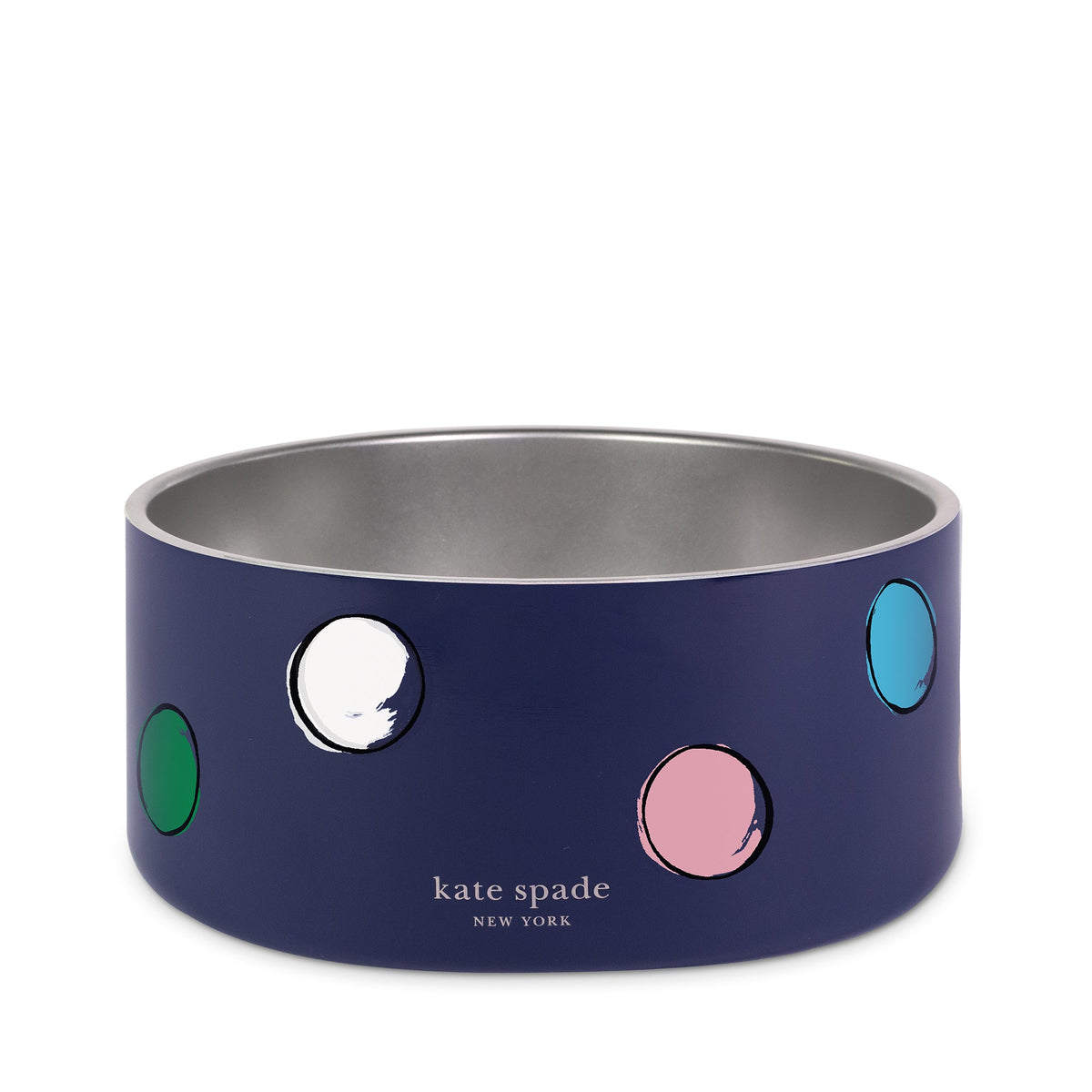 Kate Spade New York Watercolor Dot Pet Bowl