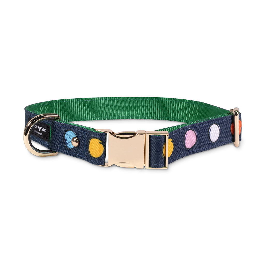 Kate Spade New York Watercolor Dot Dog Collar