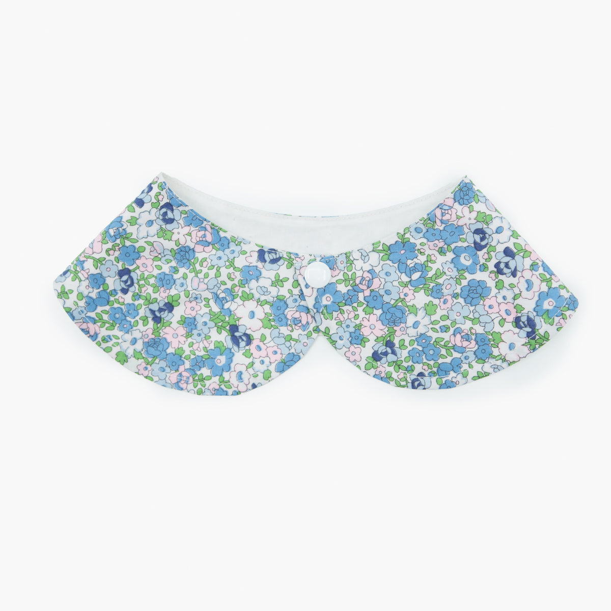 Dog Button Floral Bib