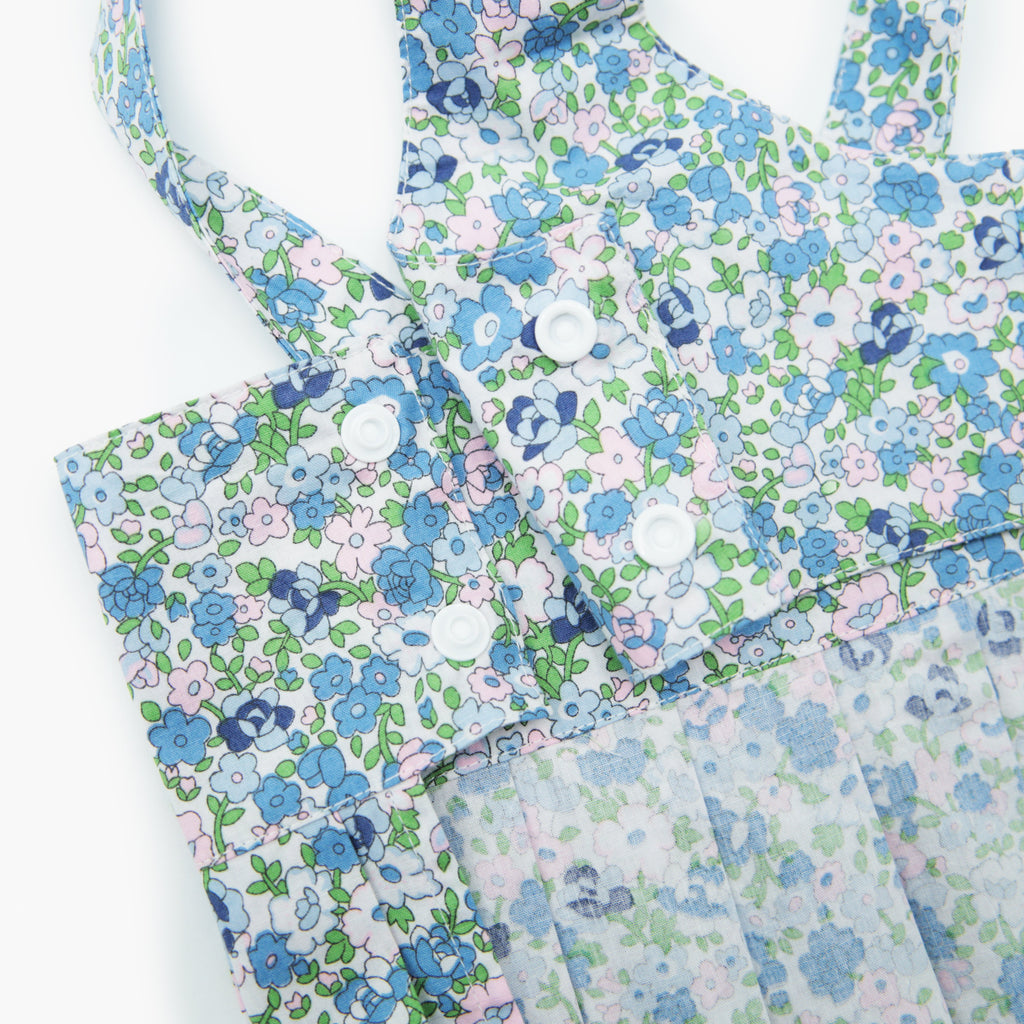 Dog Floral Pleated Dress