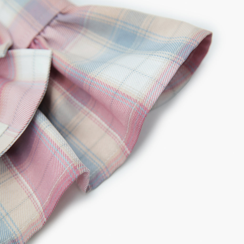 Dog Pink Checkered Dress