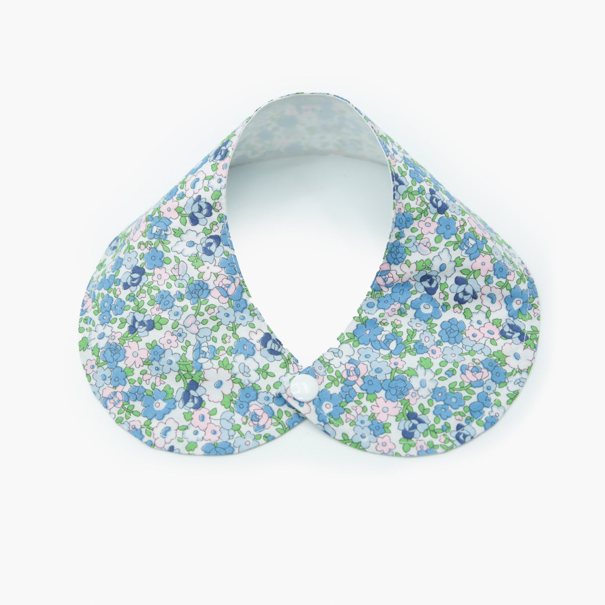 Dog Button Floral Bib