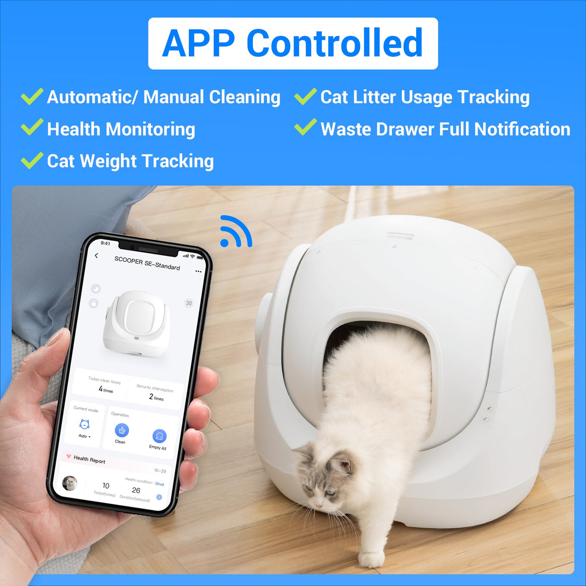 CATLINK Smart Litter Box - Scooper SE Double Set