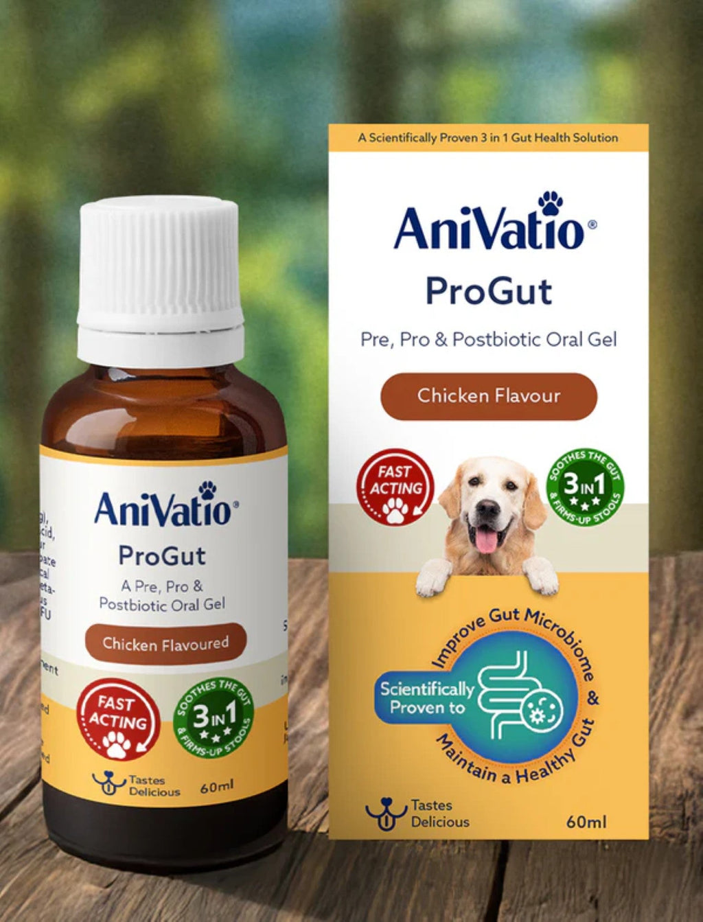 AniVatio ProGut Oral Gel for Dogs | Chicken Flavour | Gut, Immunity & Coat