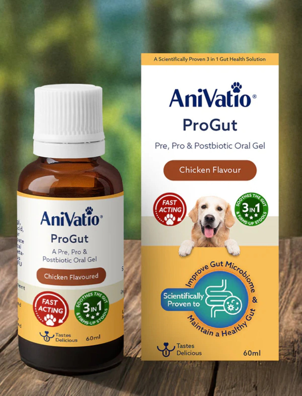 AniVatio ProGut Oral Gel for Dogs | Chicken Flavour | Gut, Immunity & Coat