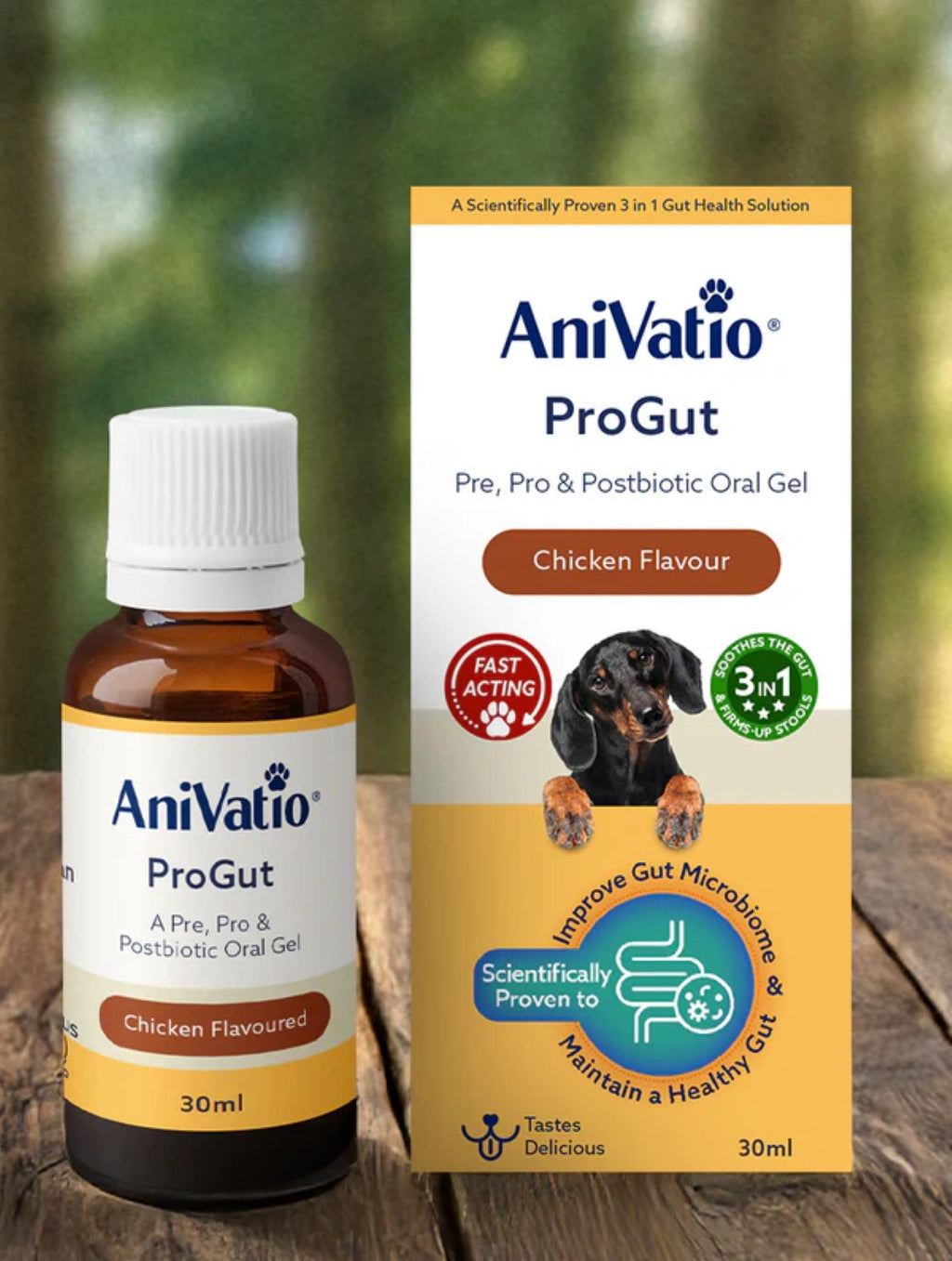 AniVatio ProGut Oral Gel for Dogs | Chicken Flavour | Gut, Immunity & Coat