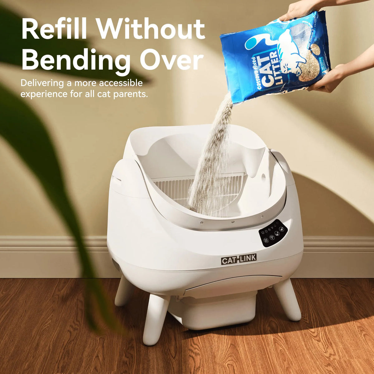 CATLINK Self-Cleaning Litter Box - Scooper Open-X (Multi-Cat)Double Set