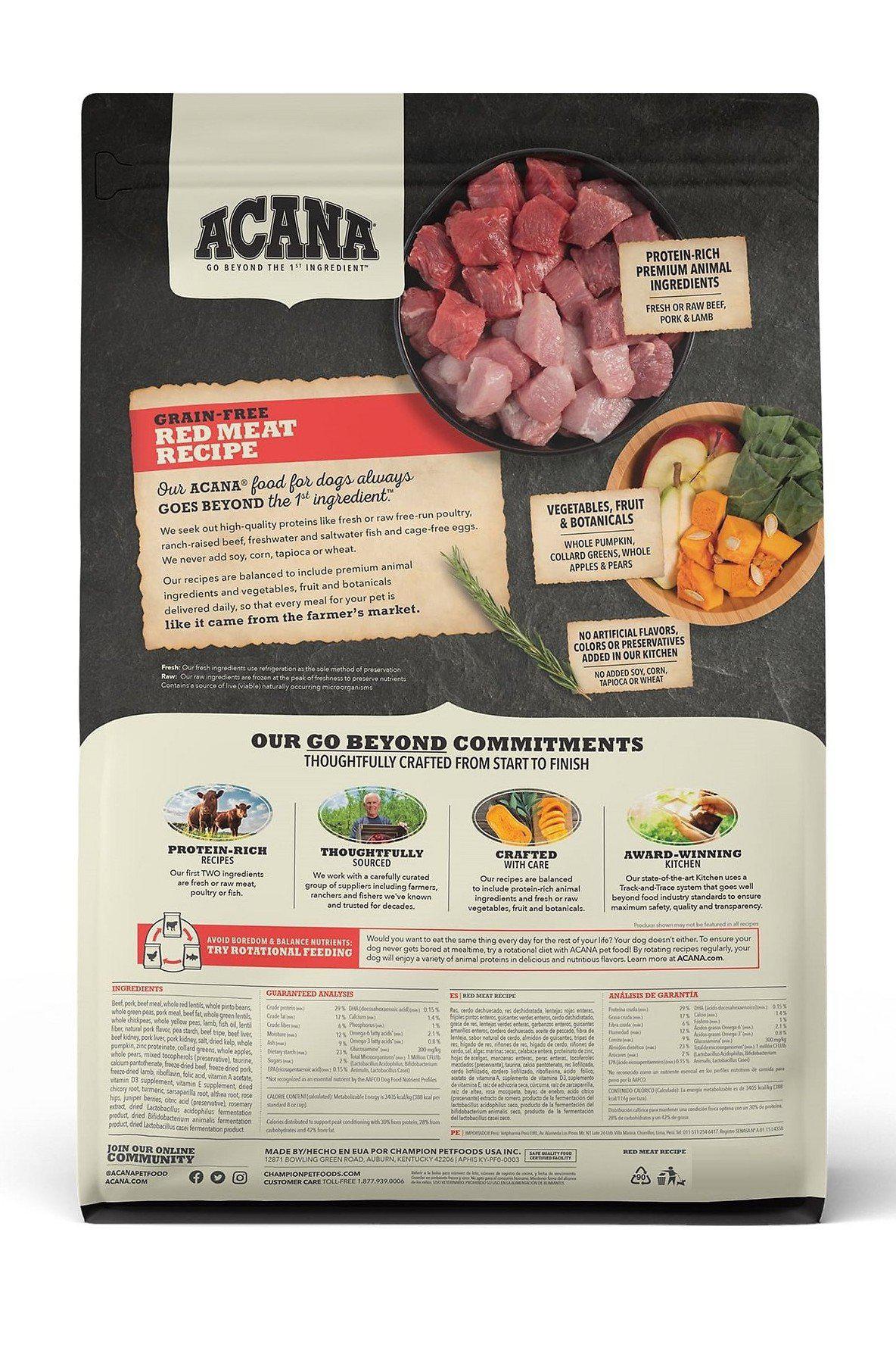 Acana Red Meat Dry Dog Food