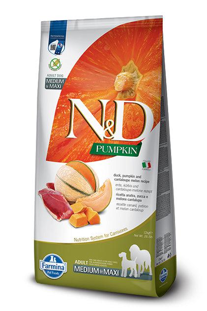 Farmina N&D Pumpkin Duck and Cantaloupe Med/Maxi Dry Dog Food