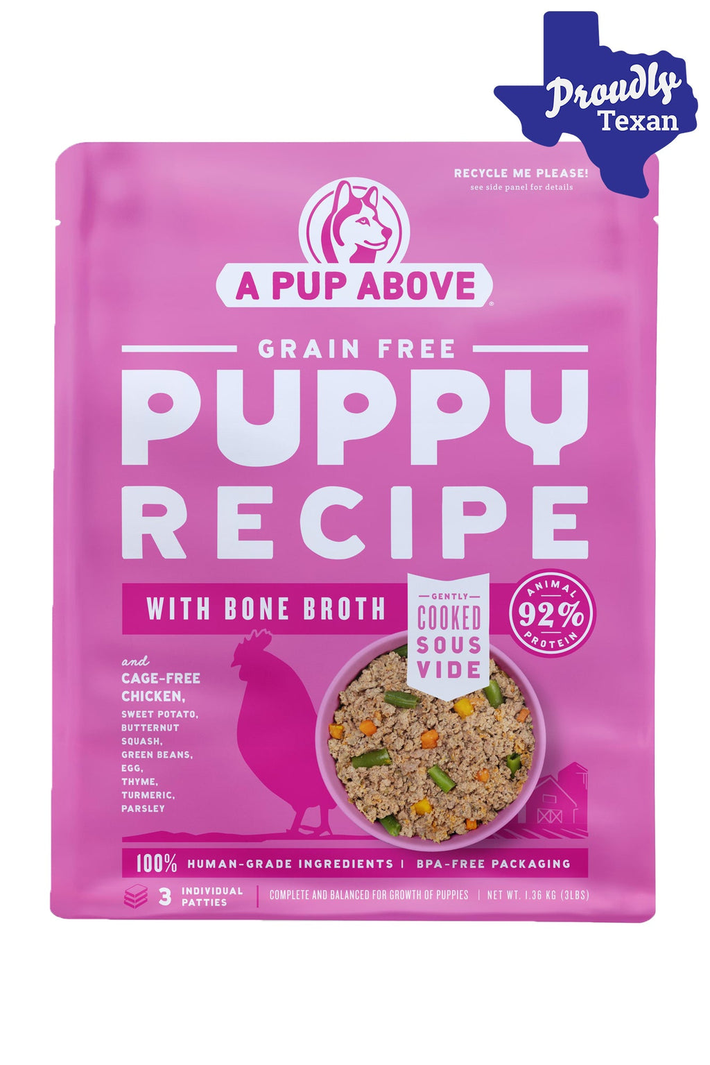 A Pup Above Puppy Chicken Recipe Fresh Dog Food