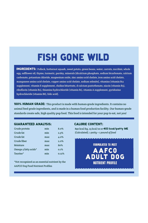 A Pup Above Fish Gone Wild Fresh Dog Food