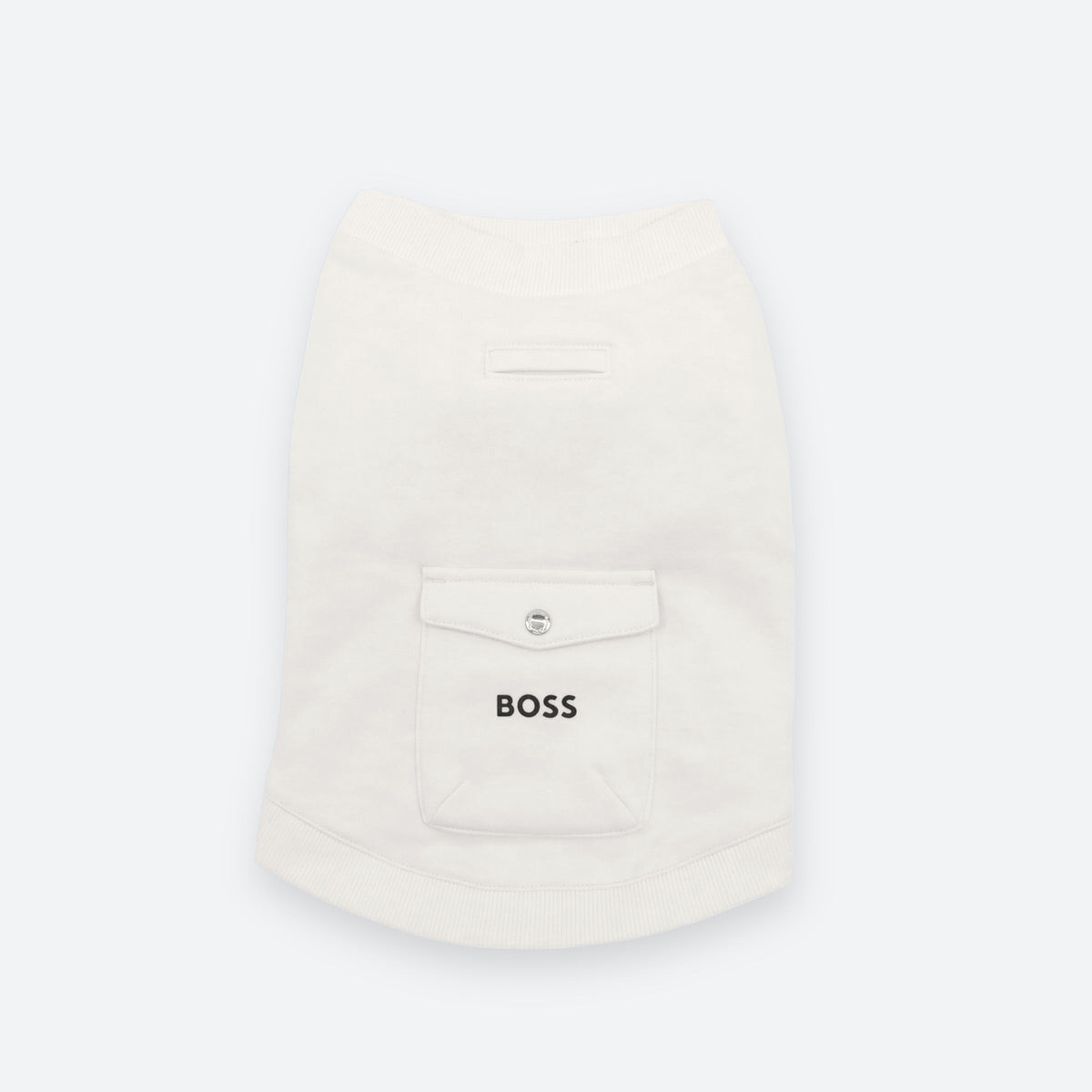 BOSS Dog Short Sleeve Crewneck — Cotton Blend Dog Sweatshirt