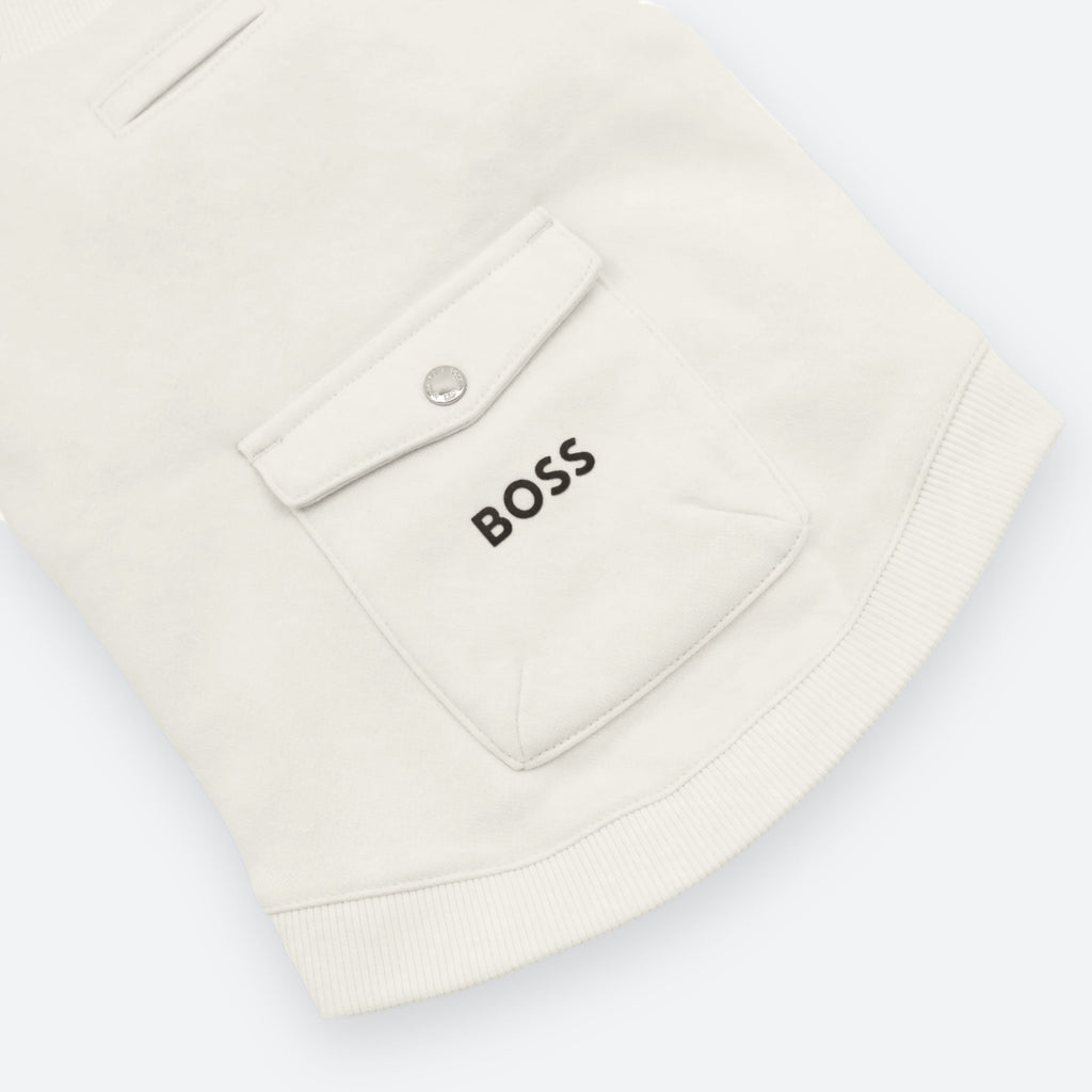 BOSS Dog Short Sleeve Crewneck — Cotton Blend Dog Sweatshirt
