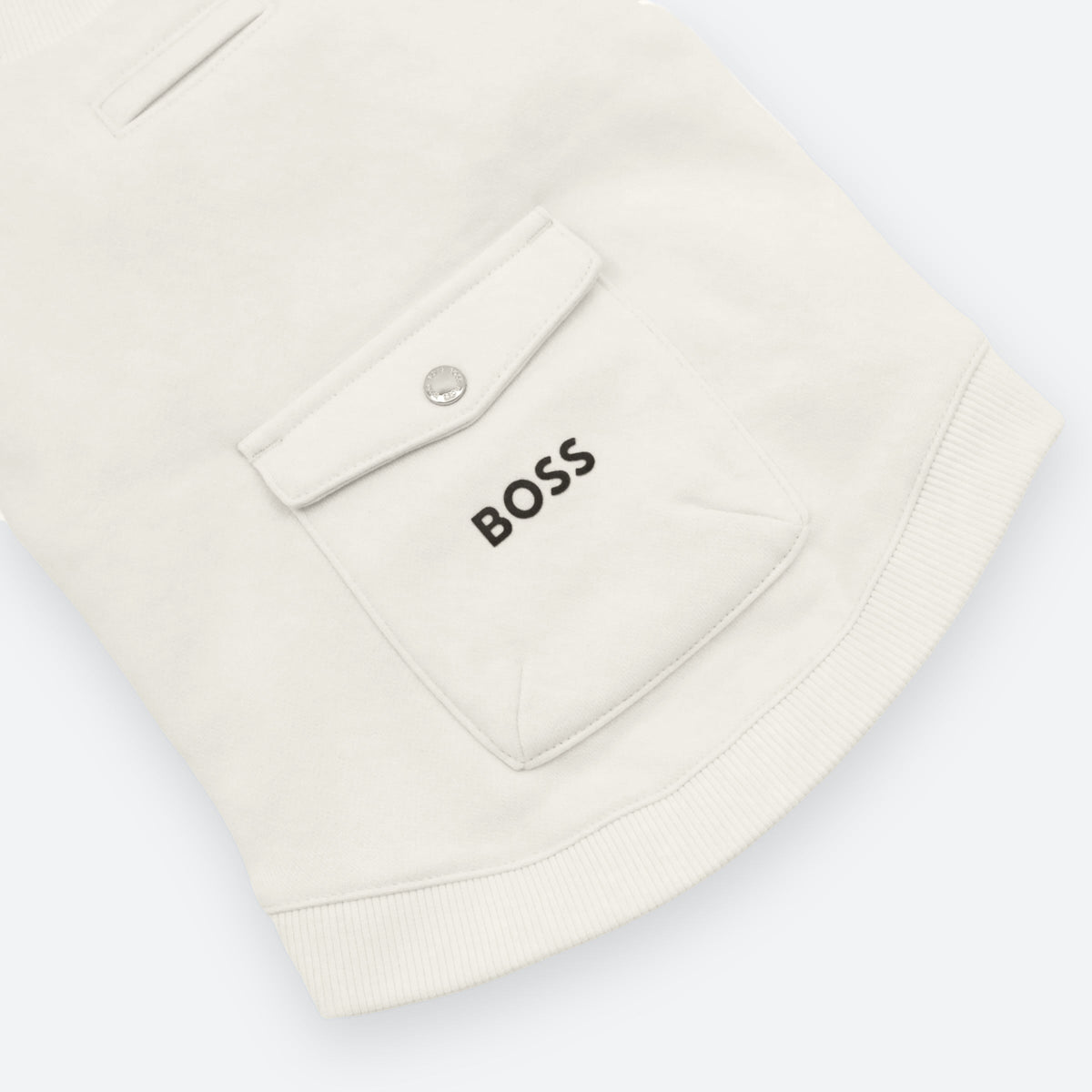 BOSS Dog Short Sleeve Crewneck — Cotton Blend Dog Sweatshirt