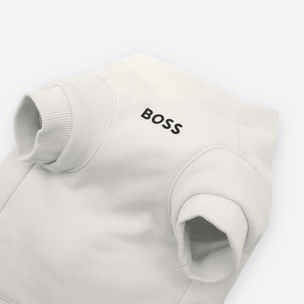 BOSS Dog Short Sleeve Crewneck — Cotton Blend Dog Sweatshirt