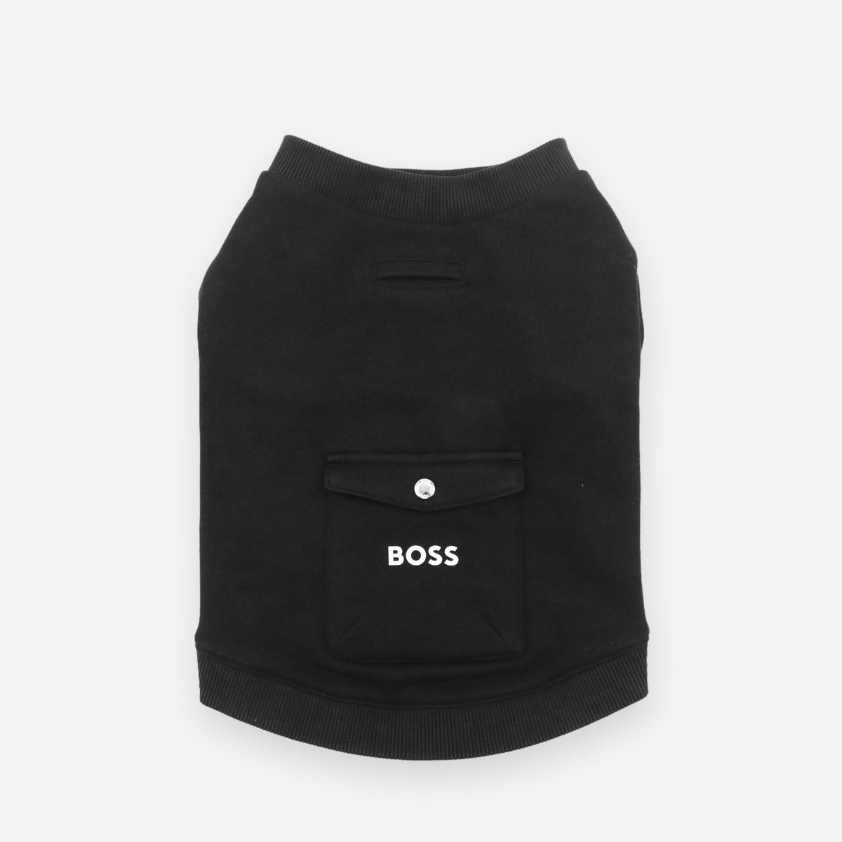BOSS Dog Short Sleeve Crewneck — Cotton Blend Dog Sweatshirt