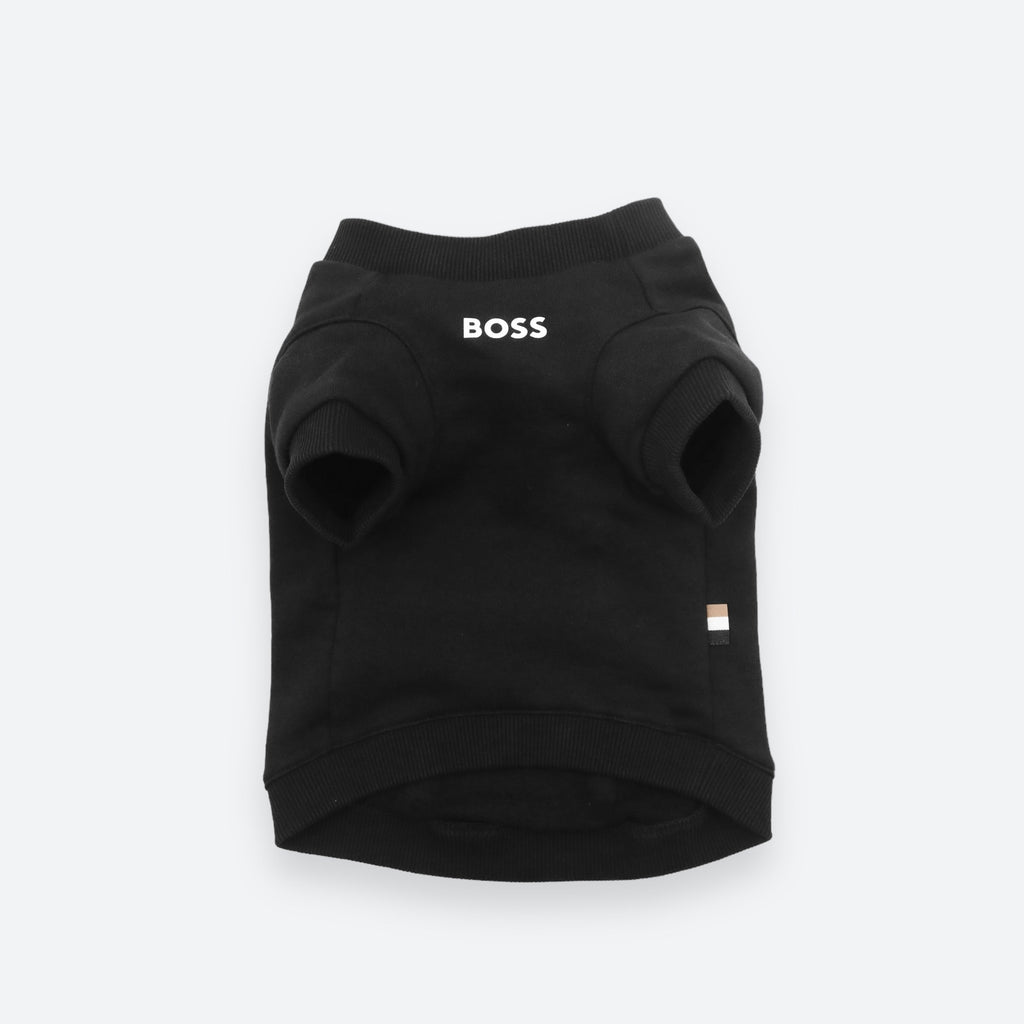 BOSS Dog Short Sleeve Crewneck — Cotton Blend Dog Sweatshirt