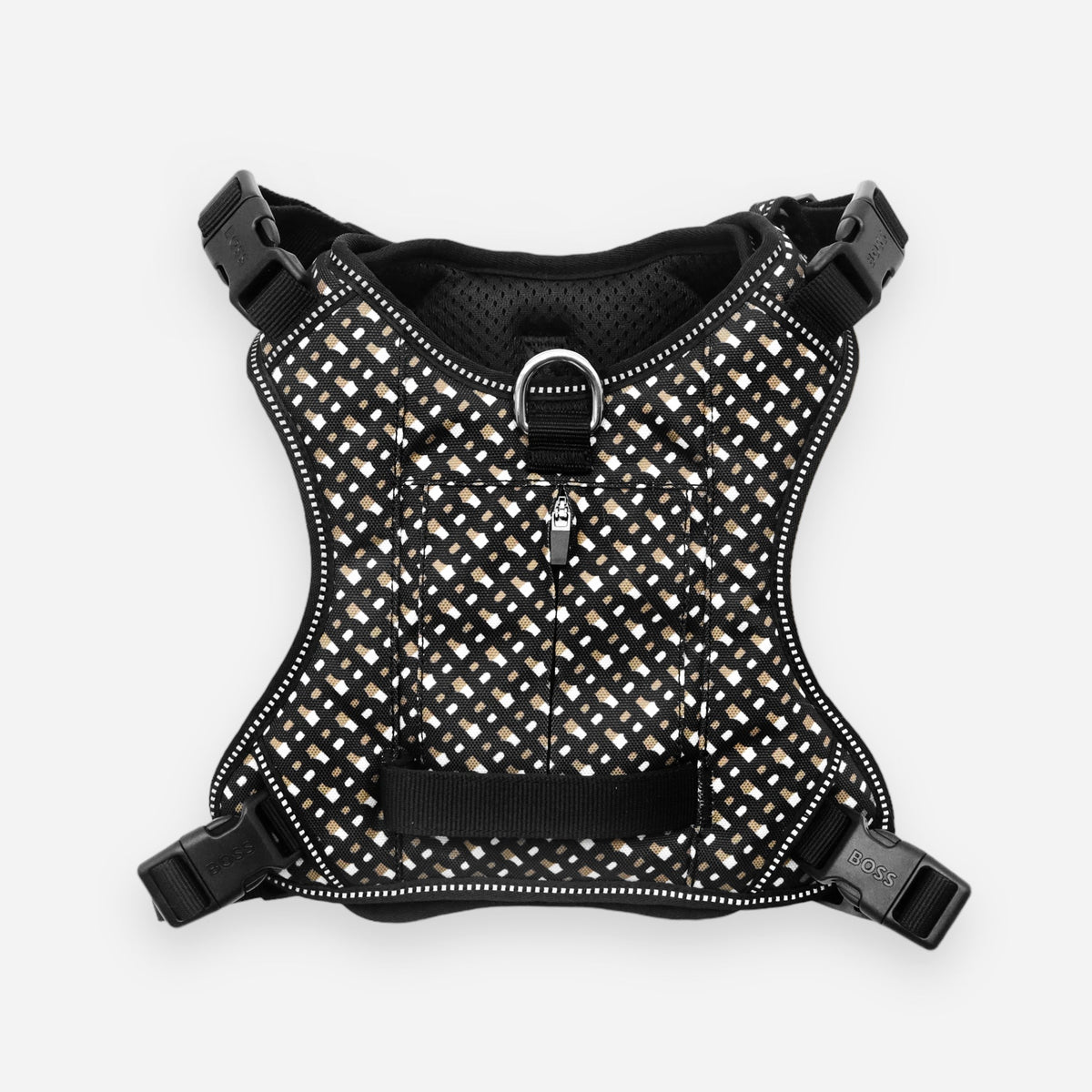 BOSS Dog Harness — 4-Way Adjustable Dog Harness with Zipper Pocket