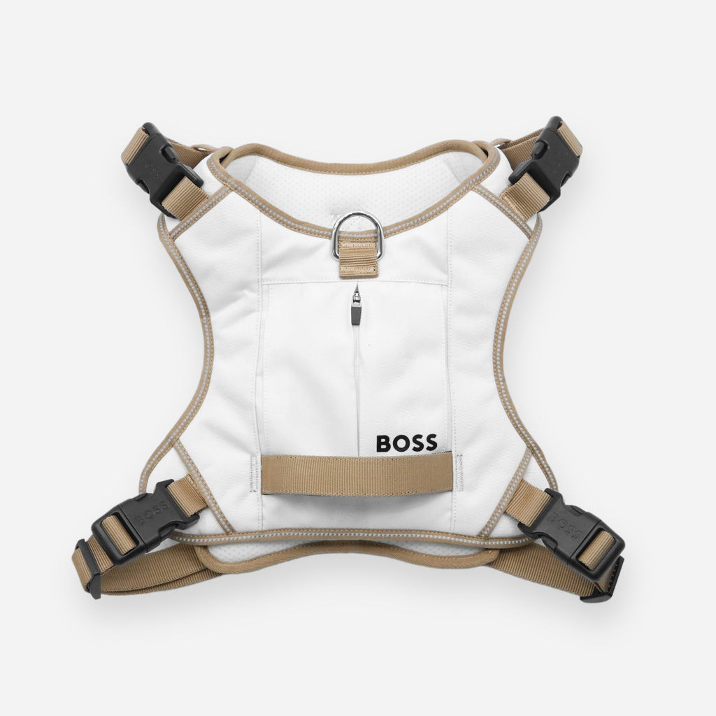 BOSS Dog Harness — 4-Way Adjustable Dog Harness with Zipper Pocket