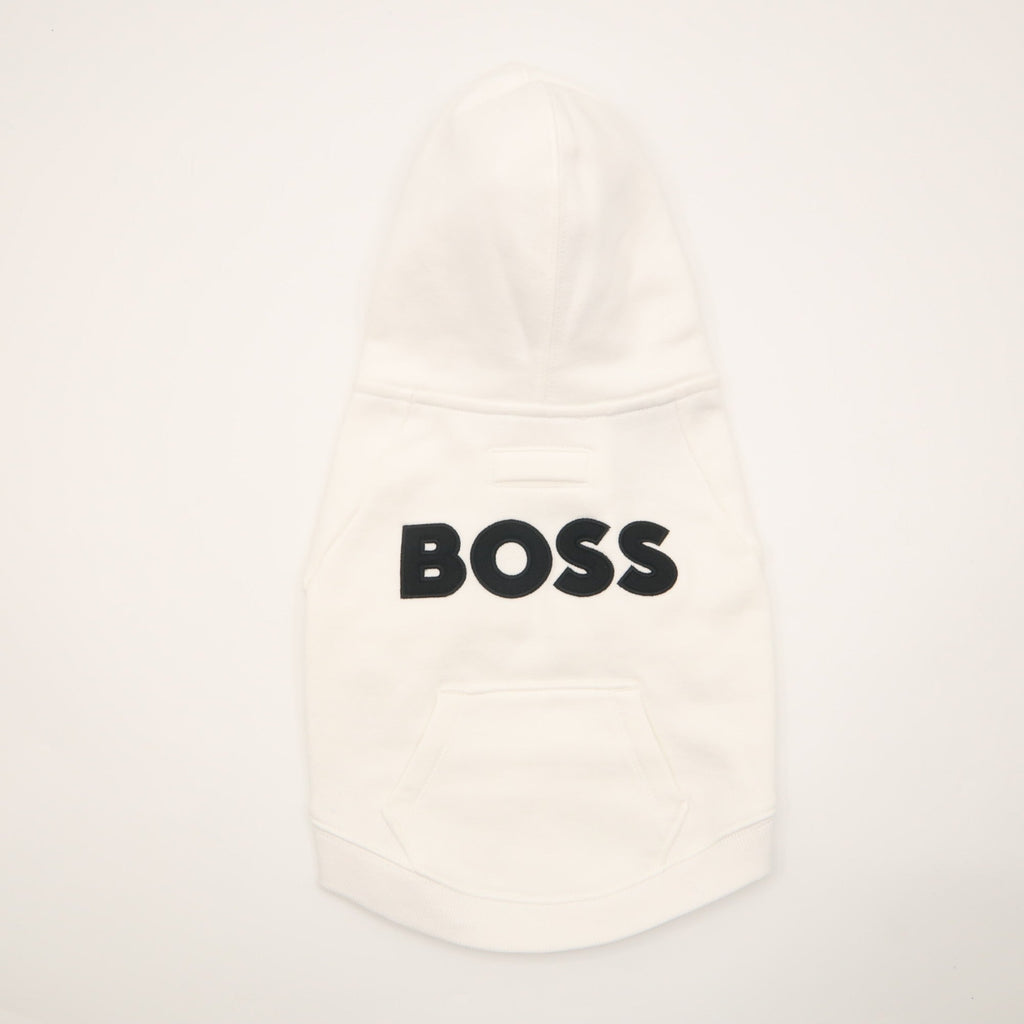 BOSS Dog Hoodie with Applique Logo