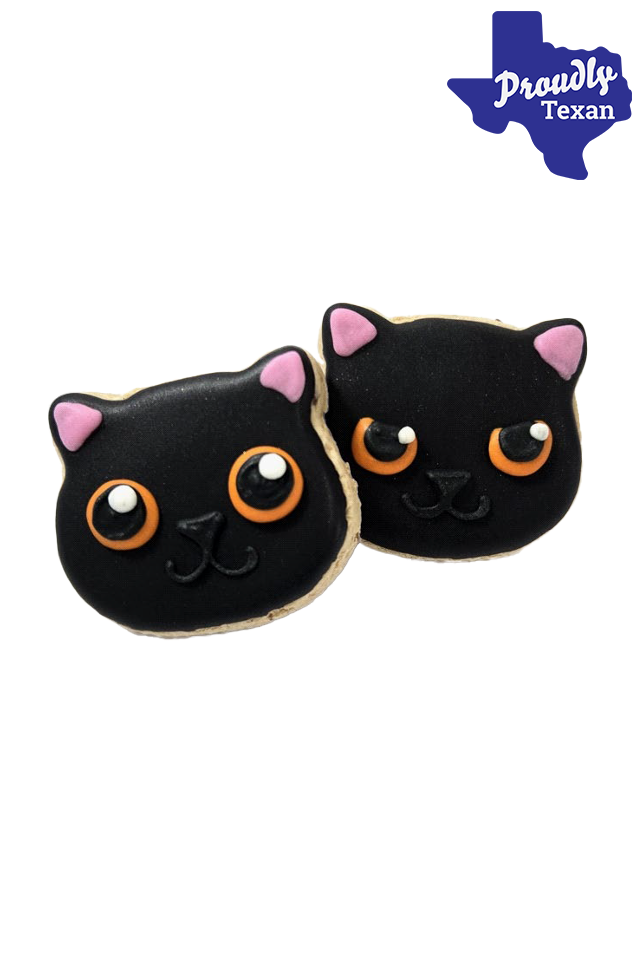 Doggie Express Halloween Black Cat Bakery Cookie