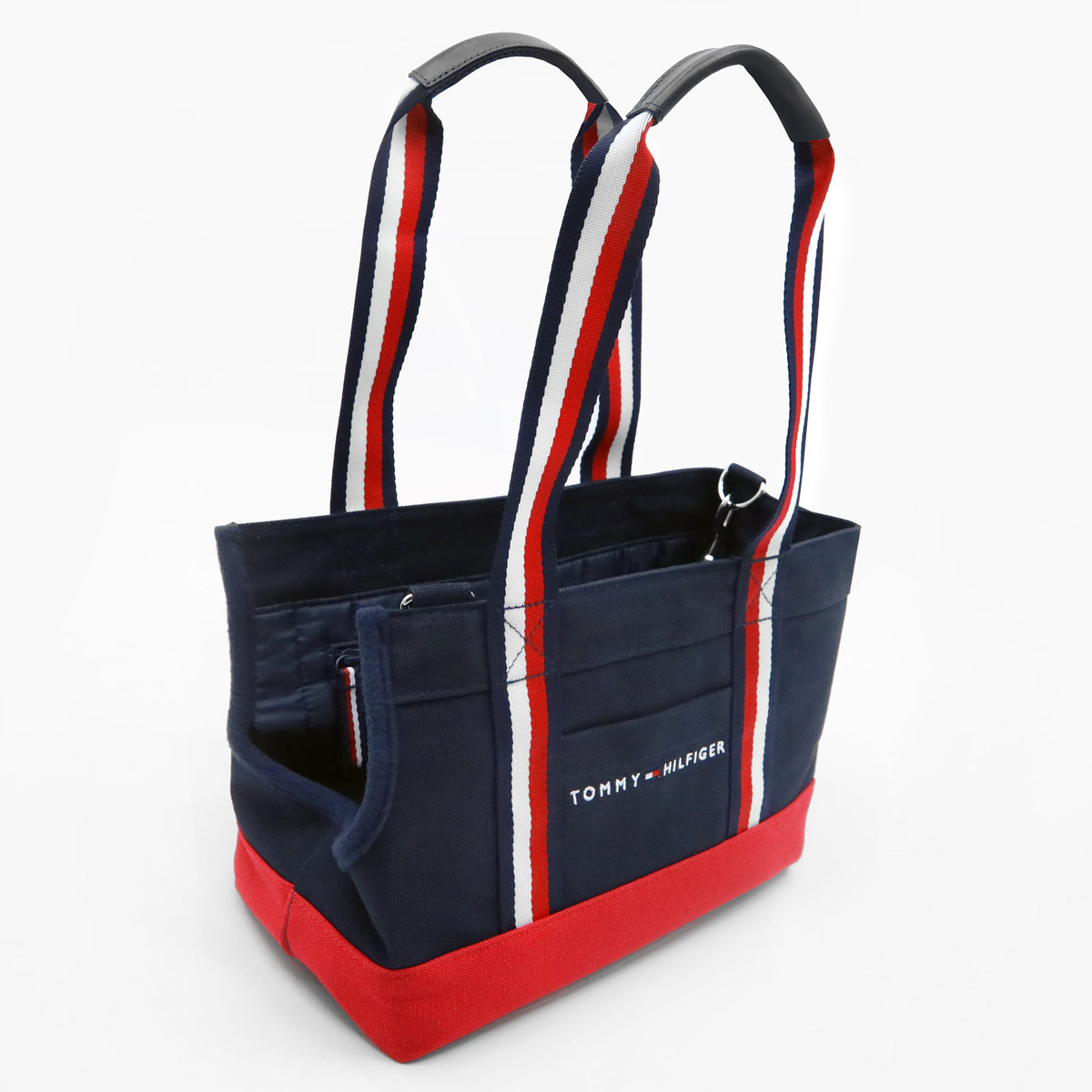 Tommy Hilfiger Canvas Dog Tote Bag | Designer Dog Carrier