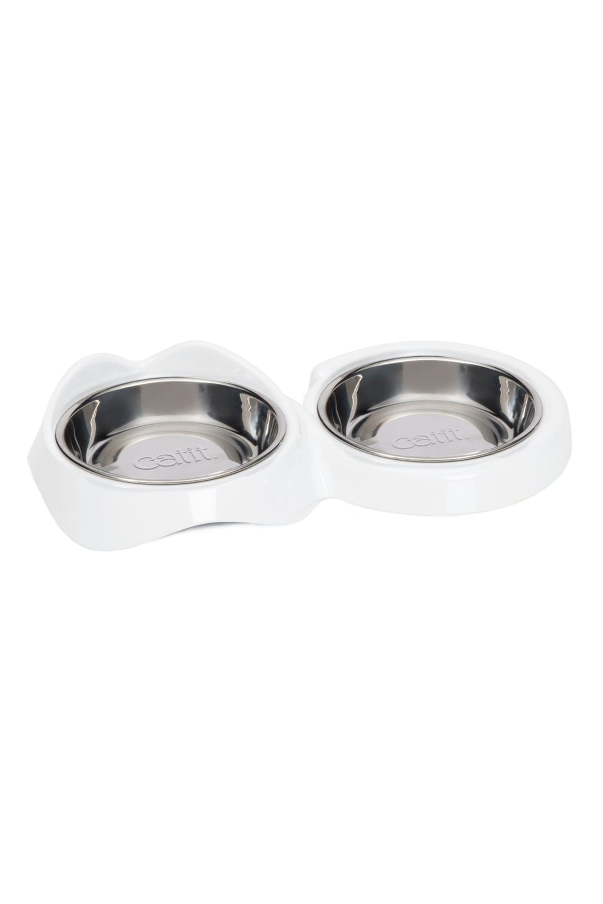 Catit Pixi Double Feeding Dish White