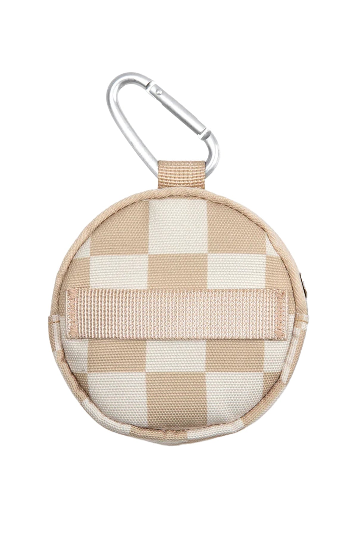Cleverpup Snackpack Insulated Tan Checkerboard Treat Pouch