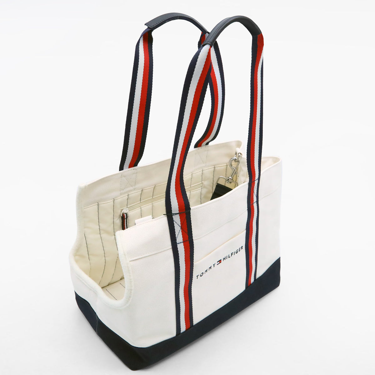 Tommy Hilfiger Canvas Dog Tote Bag | Designer Dog Carrier