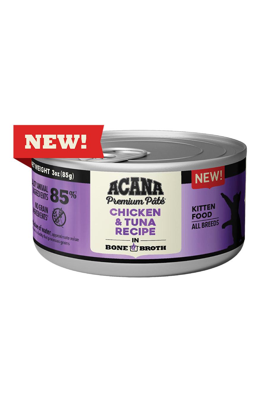 Acana Premium Pate Chicken and Tuna Wet Kitten Food